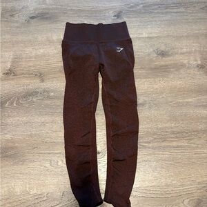 Gymshark Seamless High-Waist Leggings - Deep Burgundy